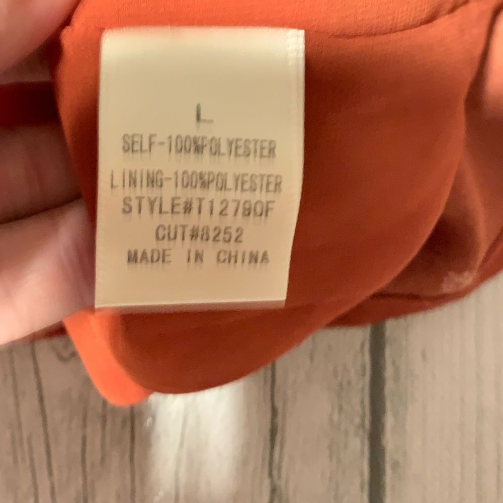 Francesca’s burnt orange top- large - Picture 8 of 9